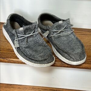 Hey Dude Men's Charcoal Slip-On Loafers
